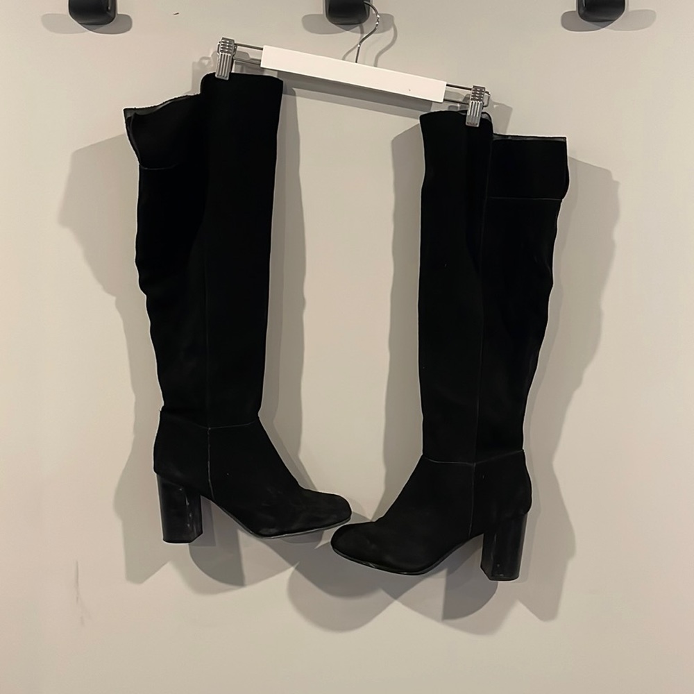 Black over the knee boots
